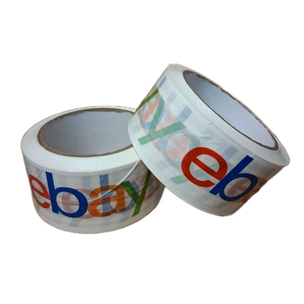 ebay Branded Packaging Tape with Color Logo 75Yds x 2 in.  ( 2 Rolls)